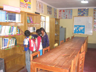 Yamparaez library one year after opening its doors.